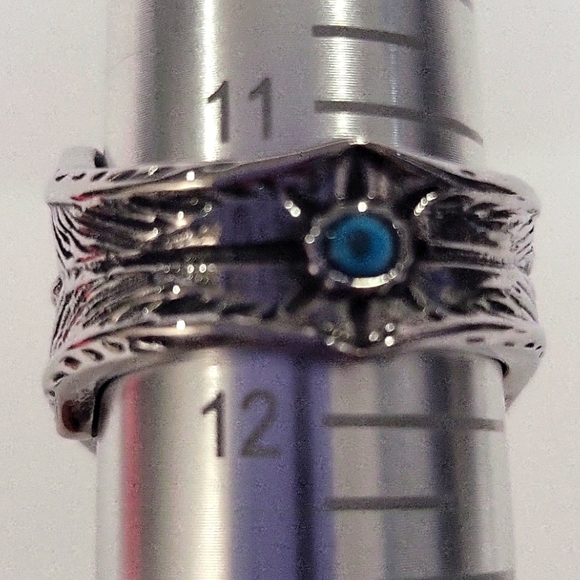 888- Eagle Statement Handmade Men's Ring Size 11 1/2 NWT - Picture 7 of 10